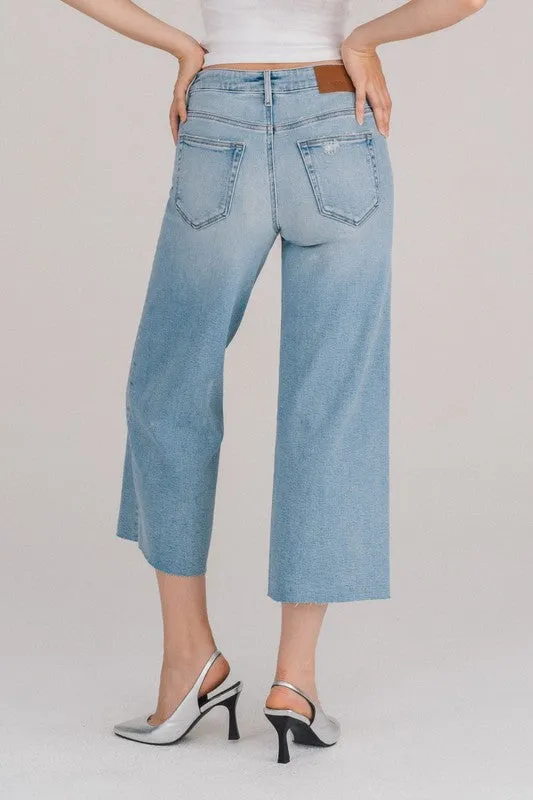 25 Inseam Nori Crop Wide Leg Jeans