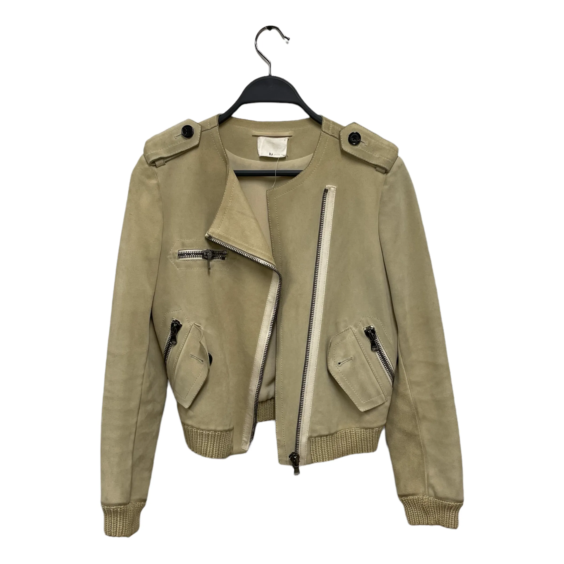 3.1 phillip lim/Jacket/Leather/CRM