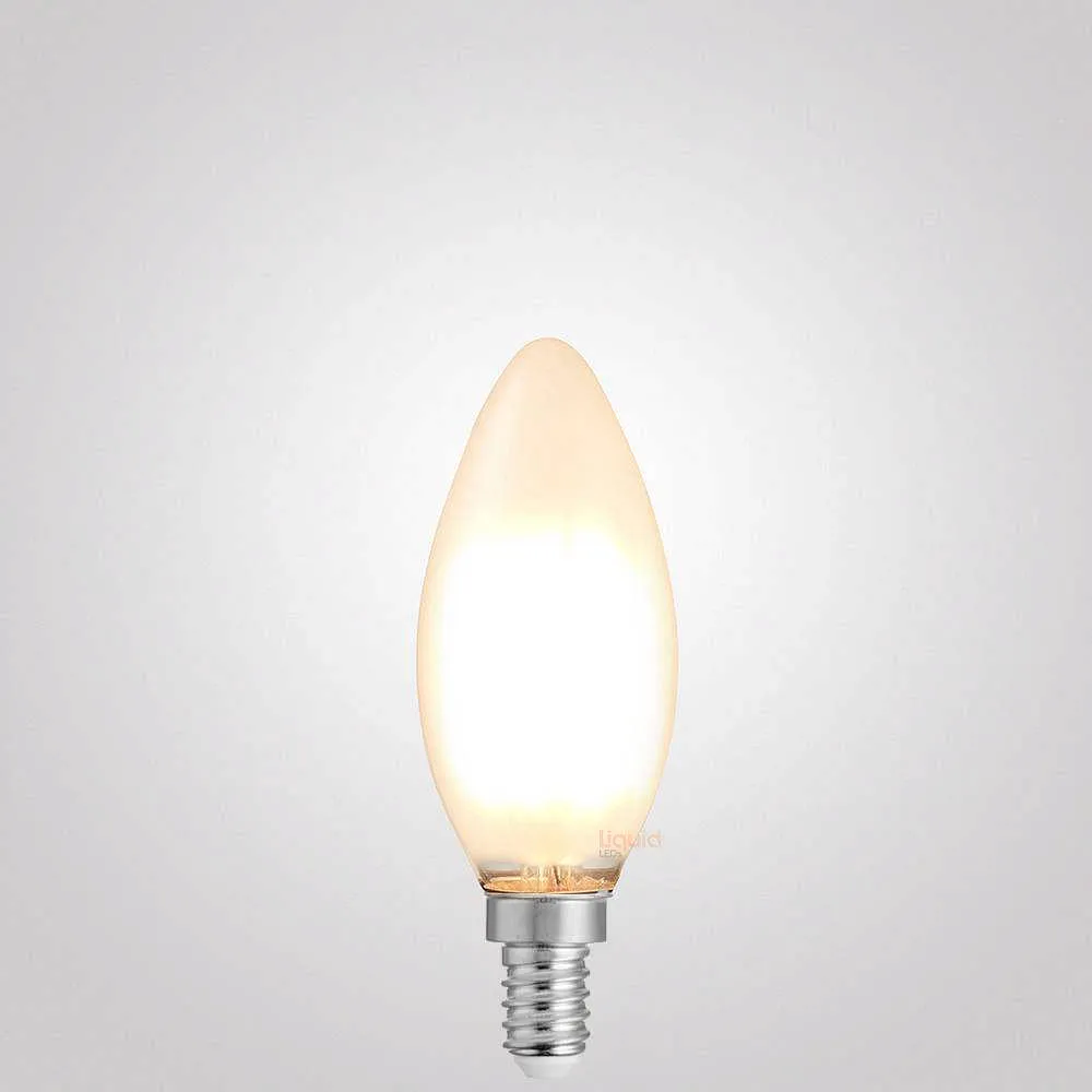 4W Candle LED Bulb E12 Frost in Warm White