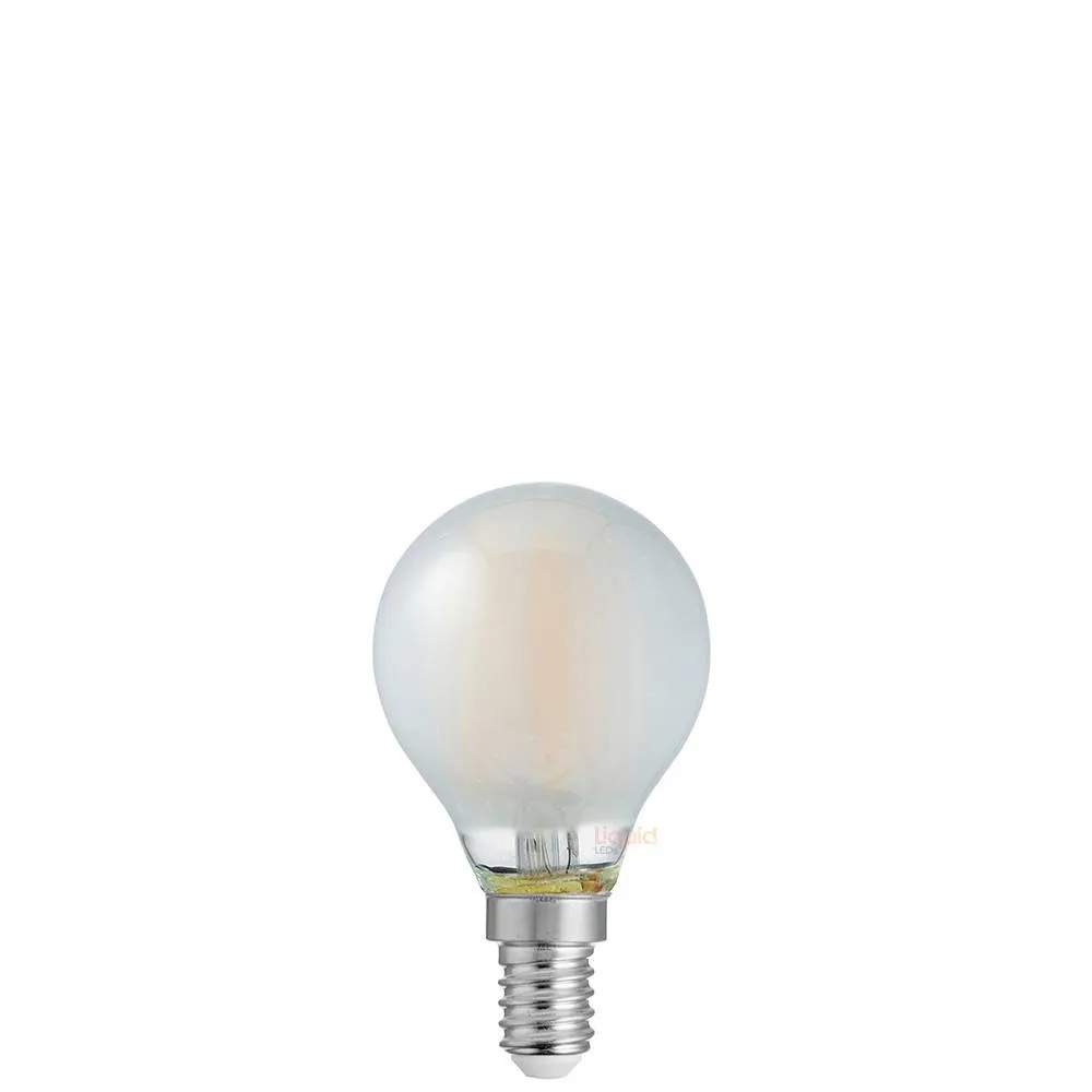 4W Fancy Round LED Bulb E14 Frost in Warm White