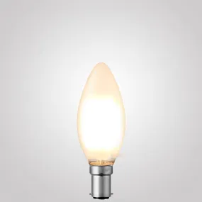 6W Candle LED Bulb B15 Frost in Warm White