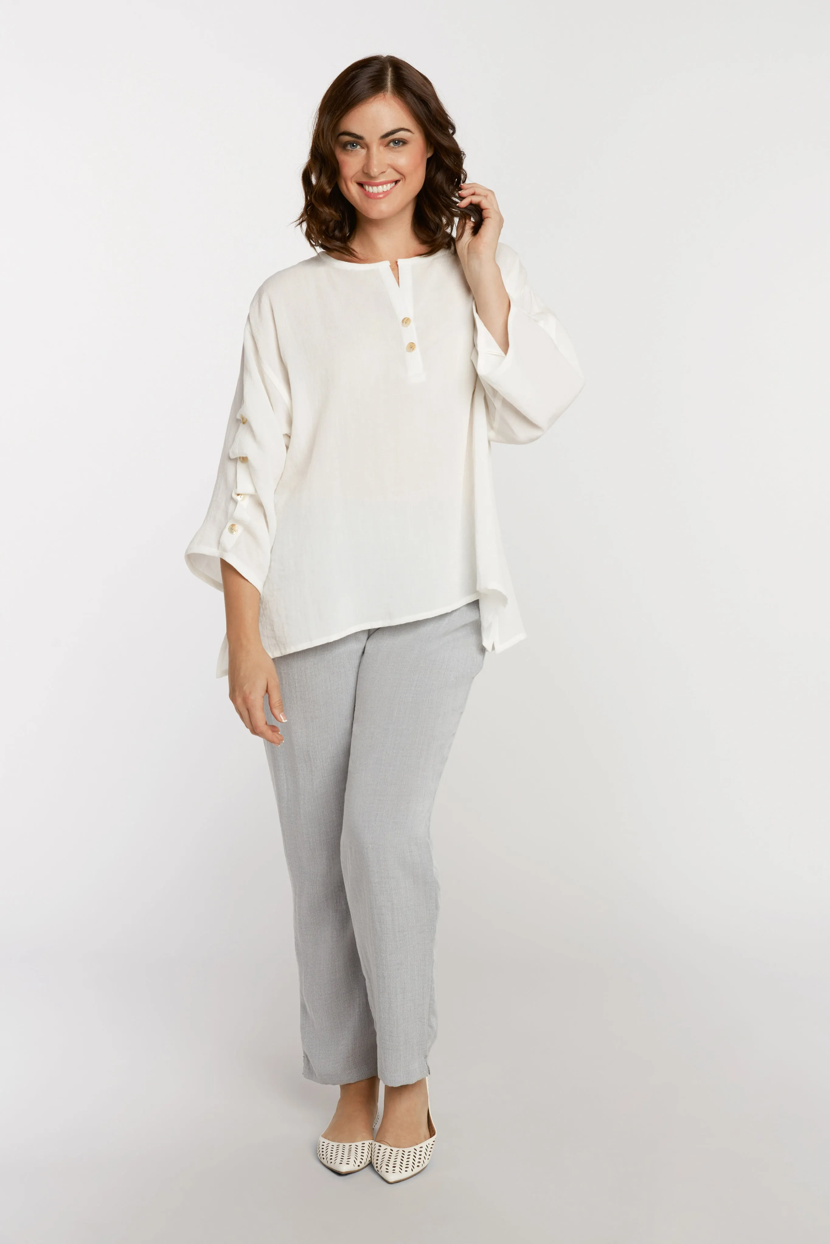 AA36 - Ripple Tide Linen Pullover