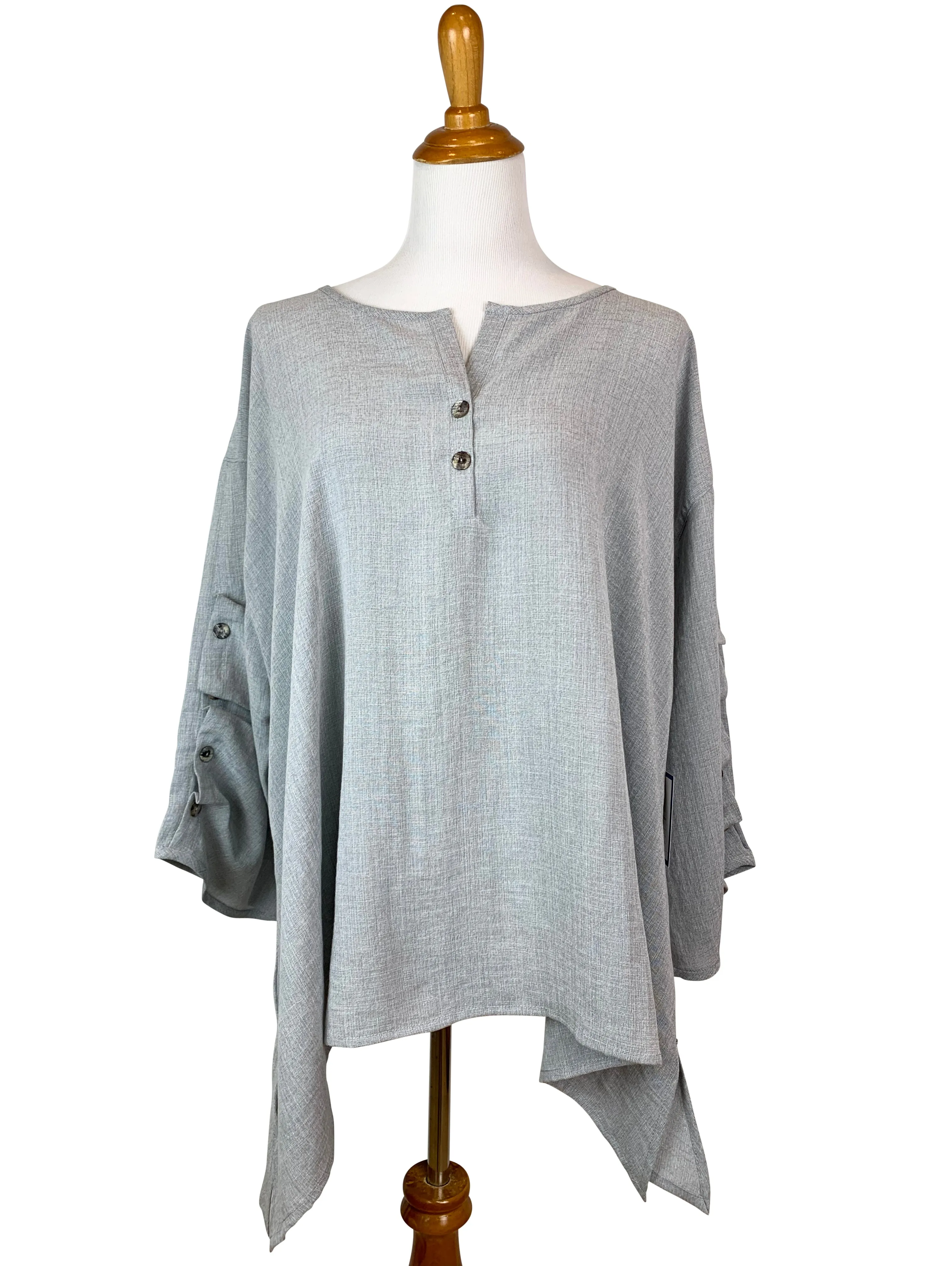 AA36 - Ripple Tide Linen Pullover