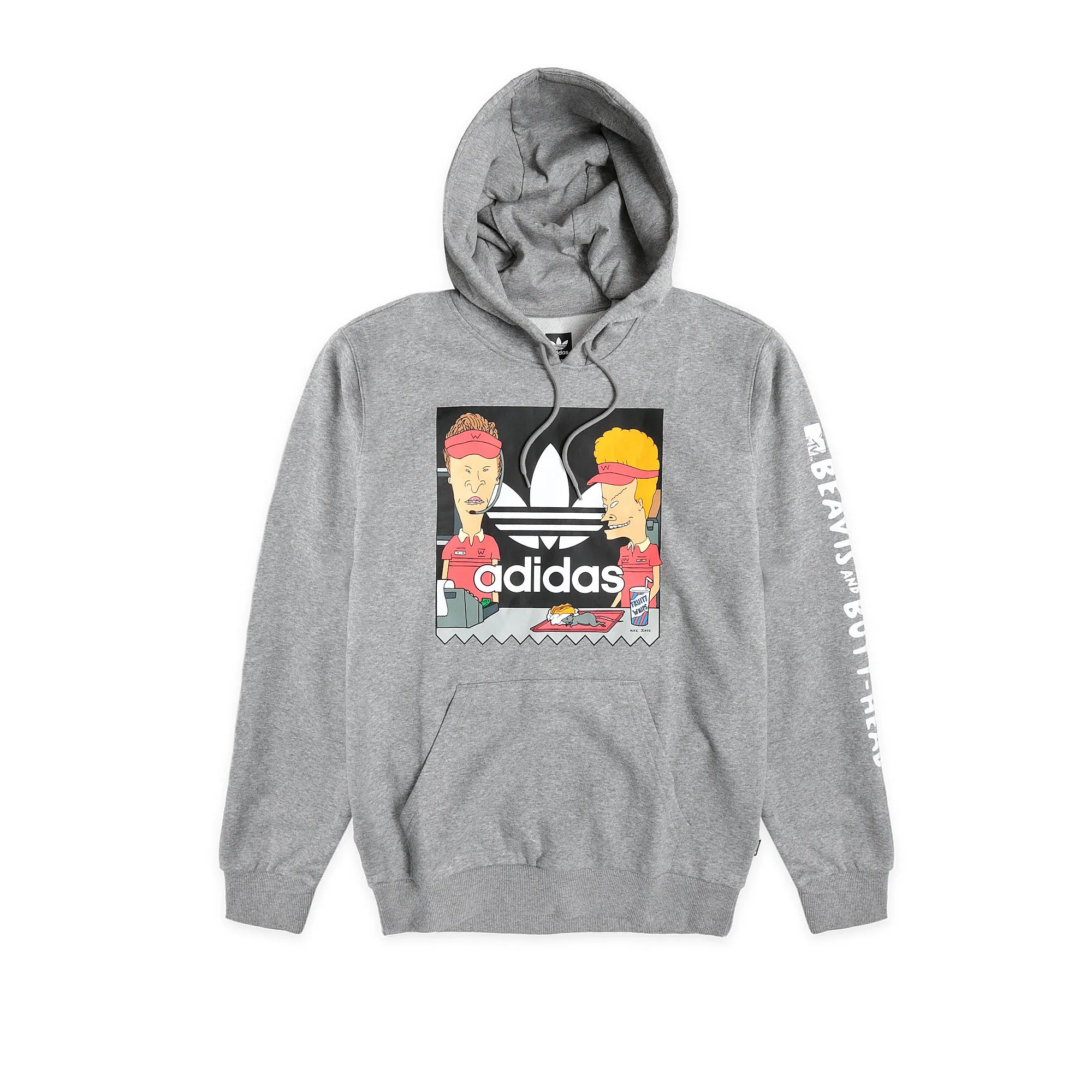 Mens Adidas Beavis and Butthead Graphic Hoodie - Stylish Comfort, DU2859