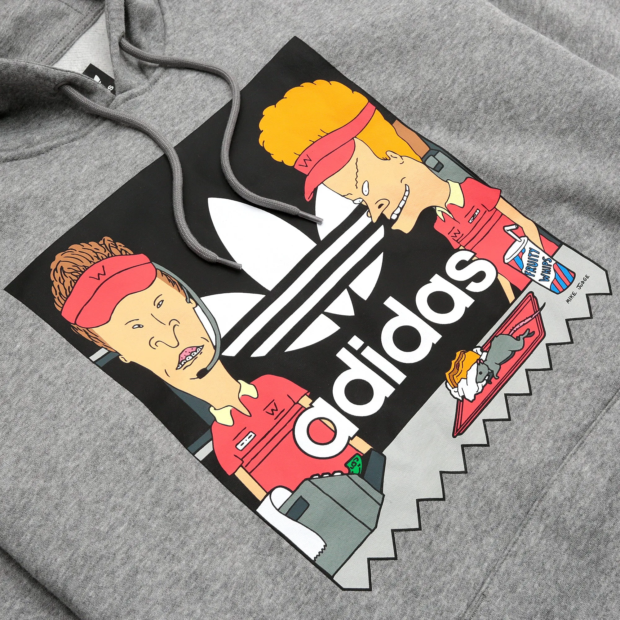 Mens Adidas Beavis and Butthead Graphic Hoodie - Stylish Comfort, DU2859