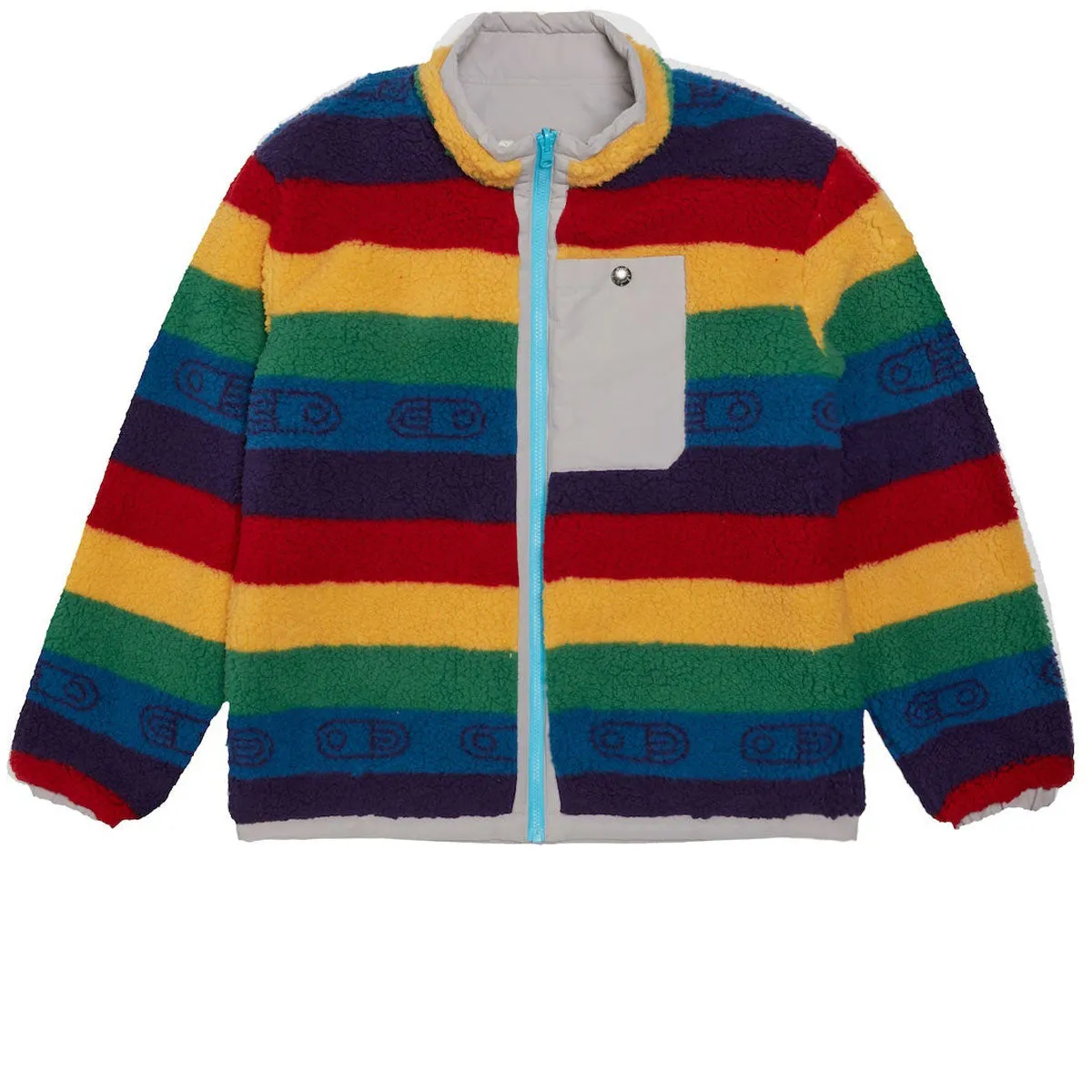 Airblaster Double Puff 2024 Snowboard Jacket - Rainbow Stripe