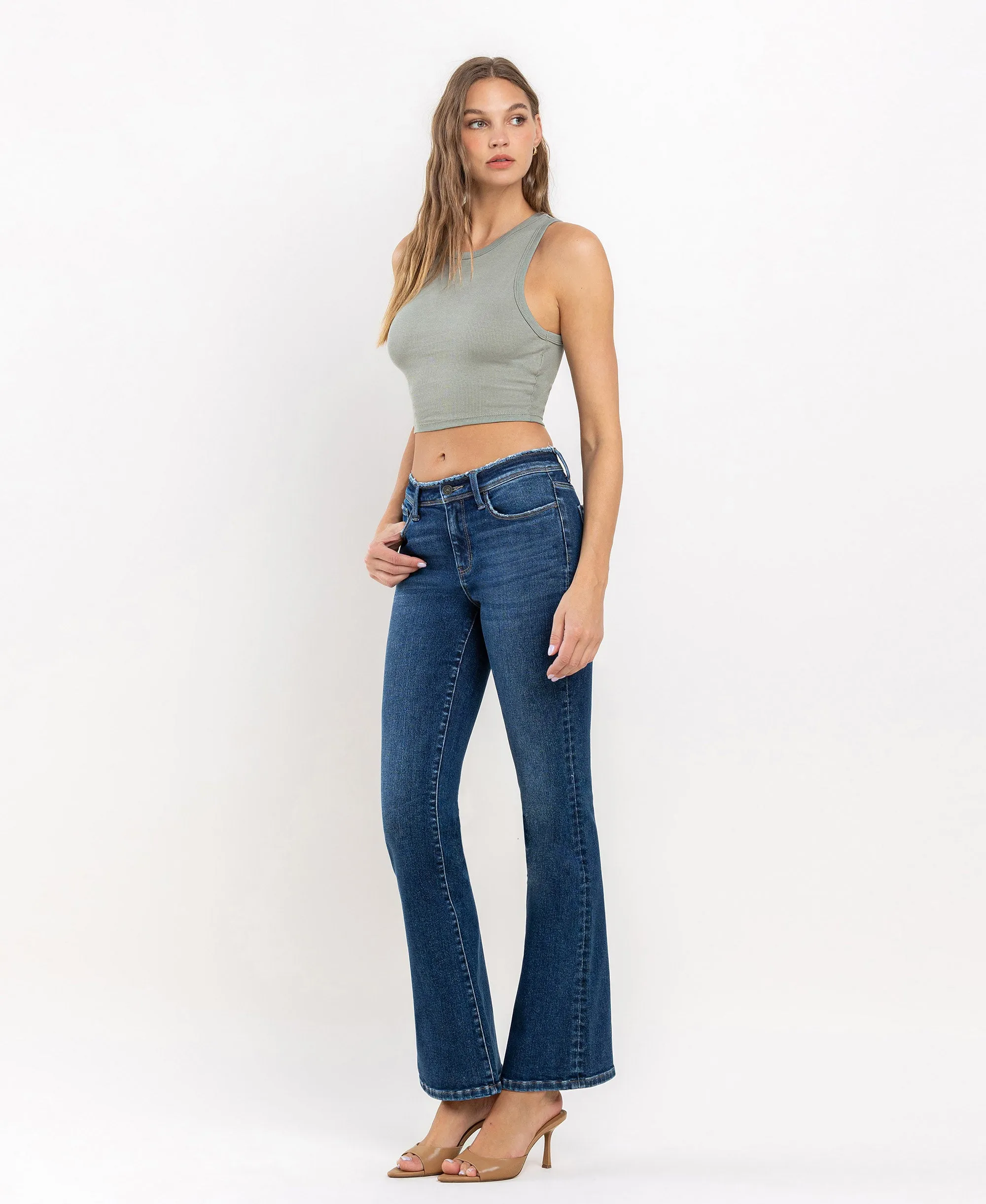 Amethyst - Mid Rise Bootcut Jeans