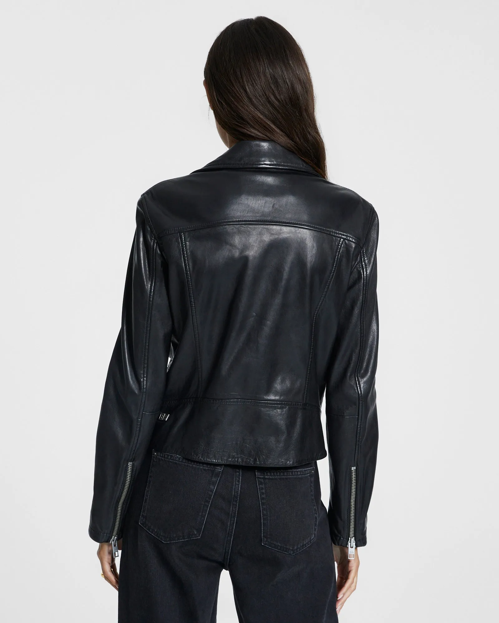 AMPLIFY LEATHER JACKET BLACK