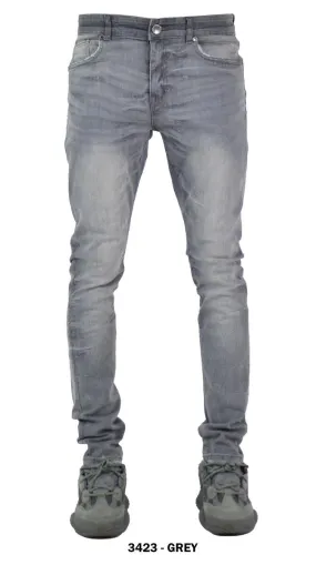 ASHION DENIM (3423 - GREY)  CLEAN WASH DENIM