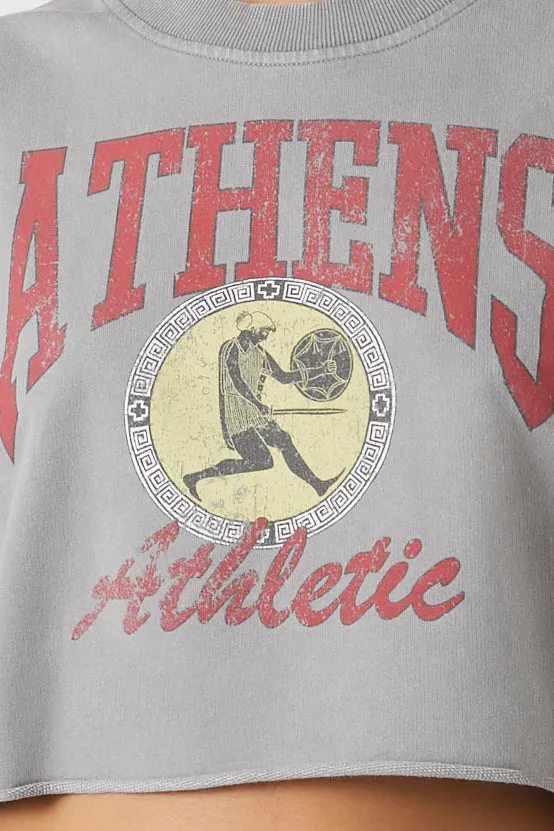 Athens Athletic Cropped Pullover