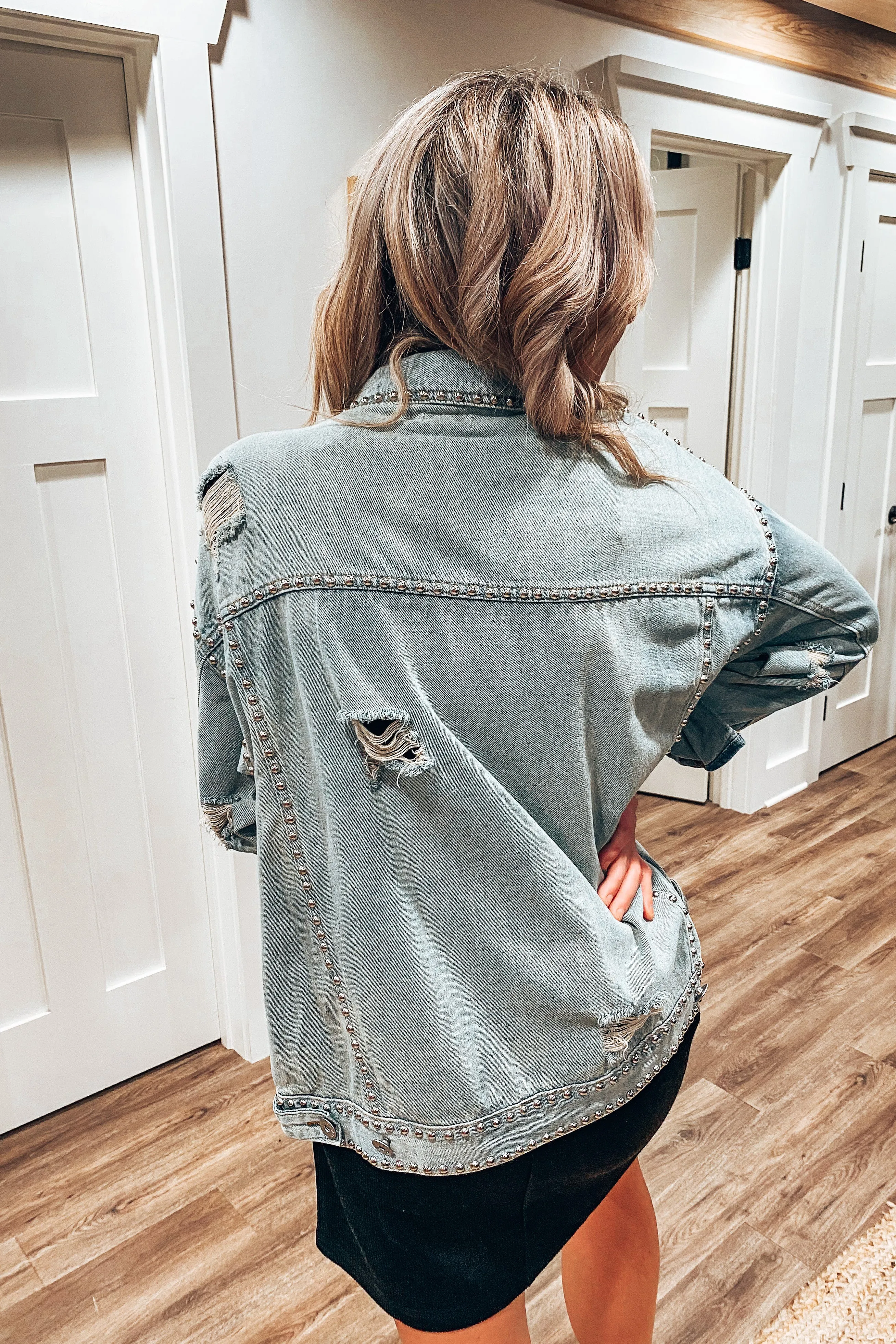 Beckett Studded Denim Jacket