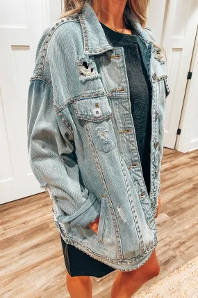 Beckett Studded Denim Jacket