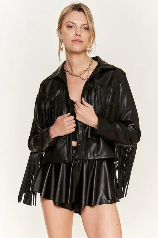 Biker Babe Pleather Jacket