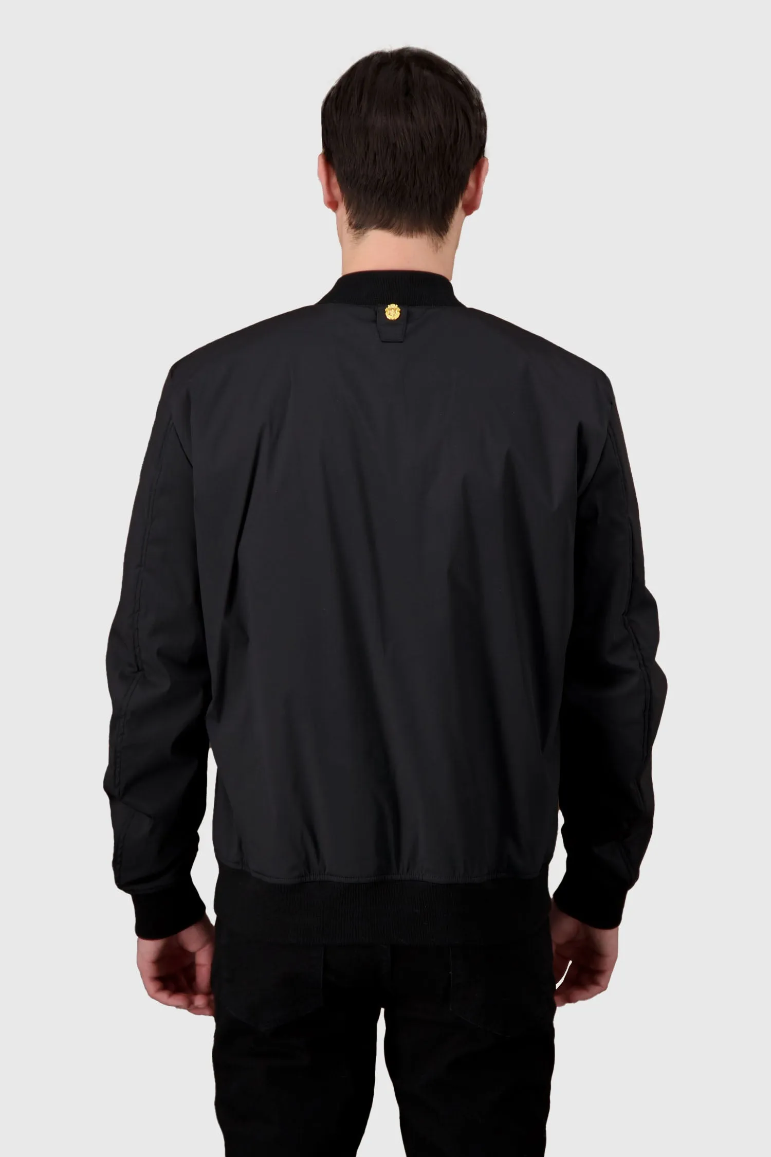 Billionaire Black Crest Bomber Jacket