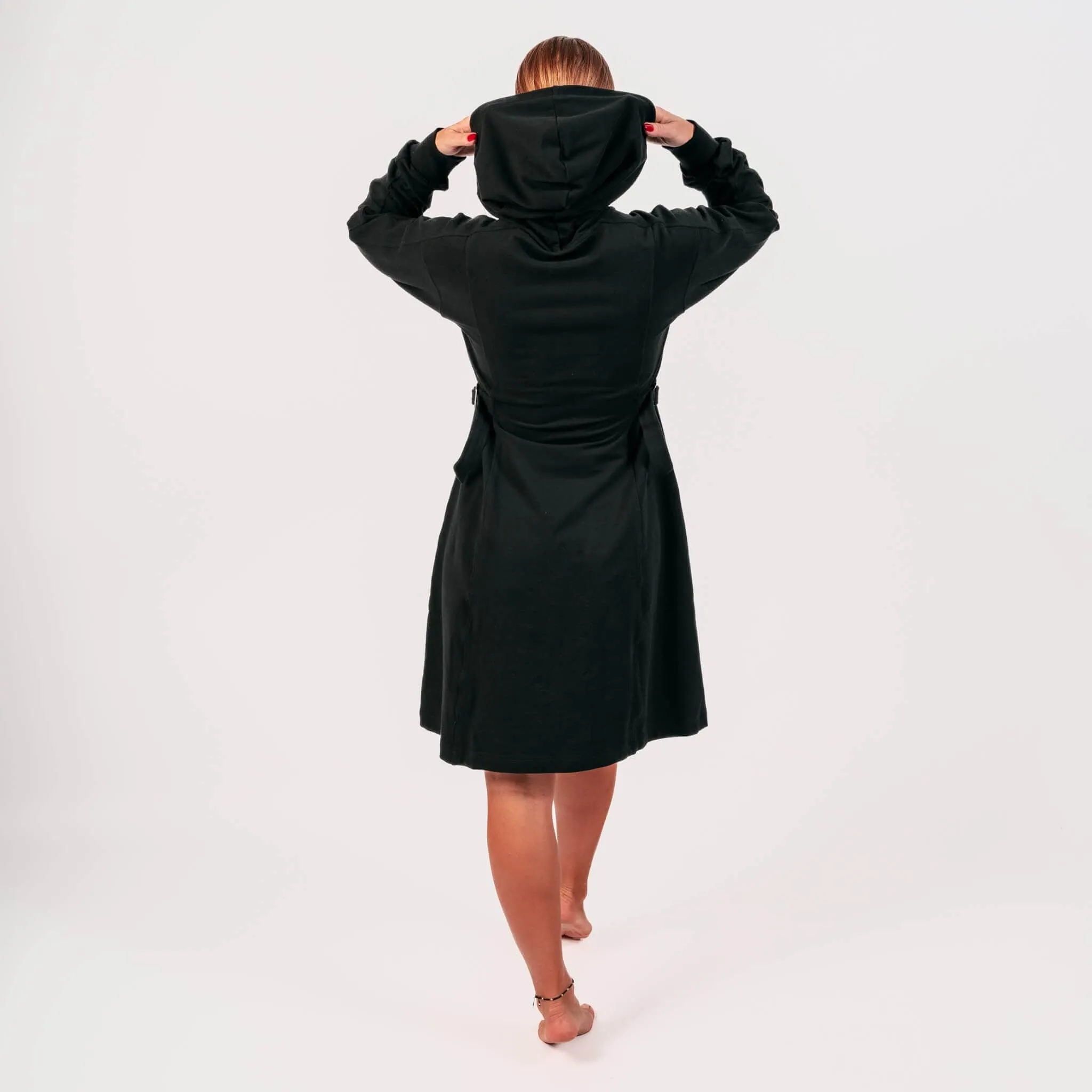 Black Ideal Hoodie Dress