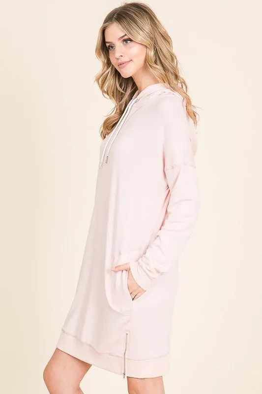 Blush Hoodie Dress