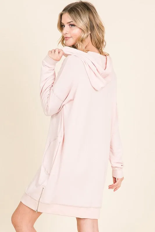 Blush Hoodie Dress