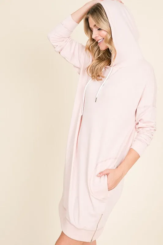 Blush Hoodie Dress