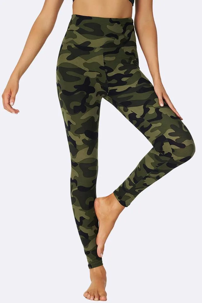 Camouflage Print Gym Pocket Leggings