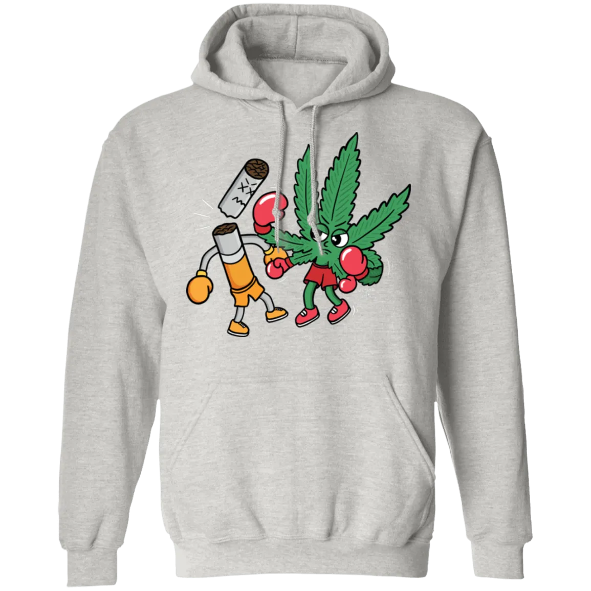 Cannabis Knocks Out Tobacco Hoodie