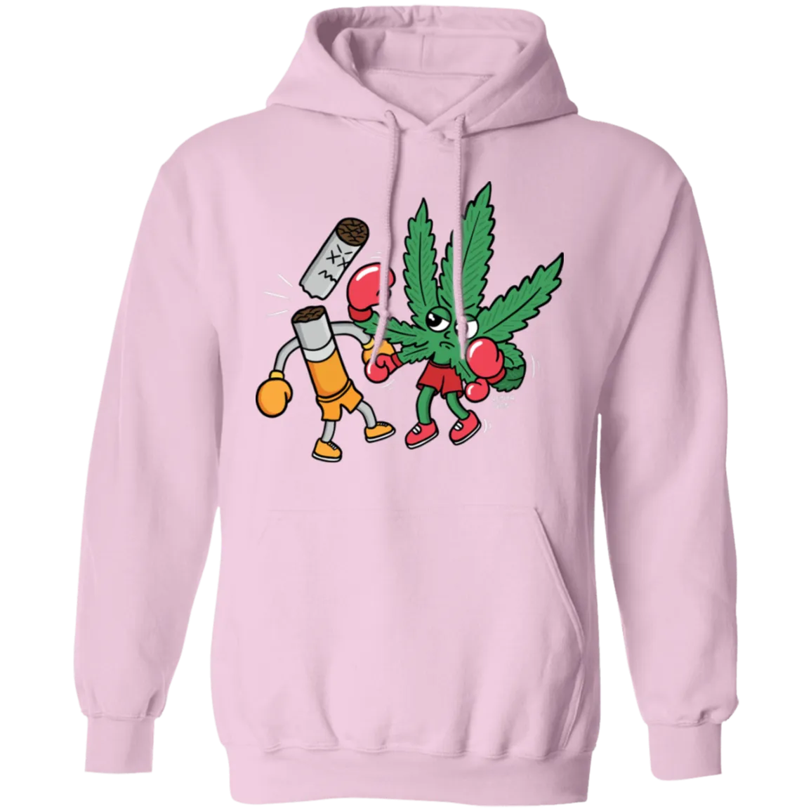 Cannabis Knocks Out Tobacco Hoodie