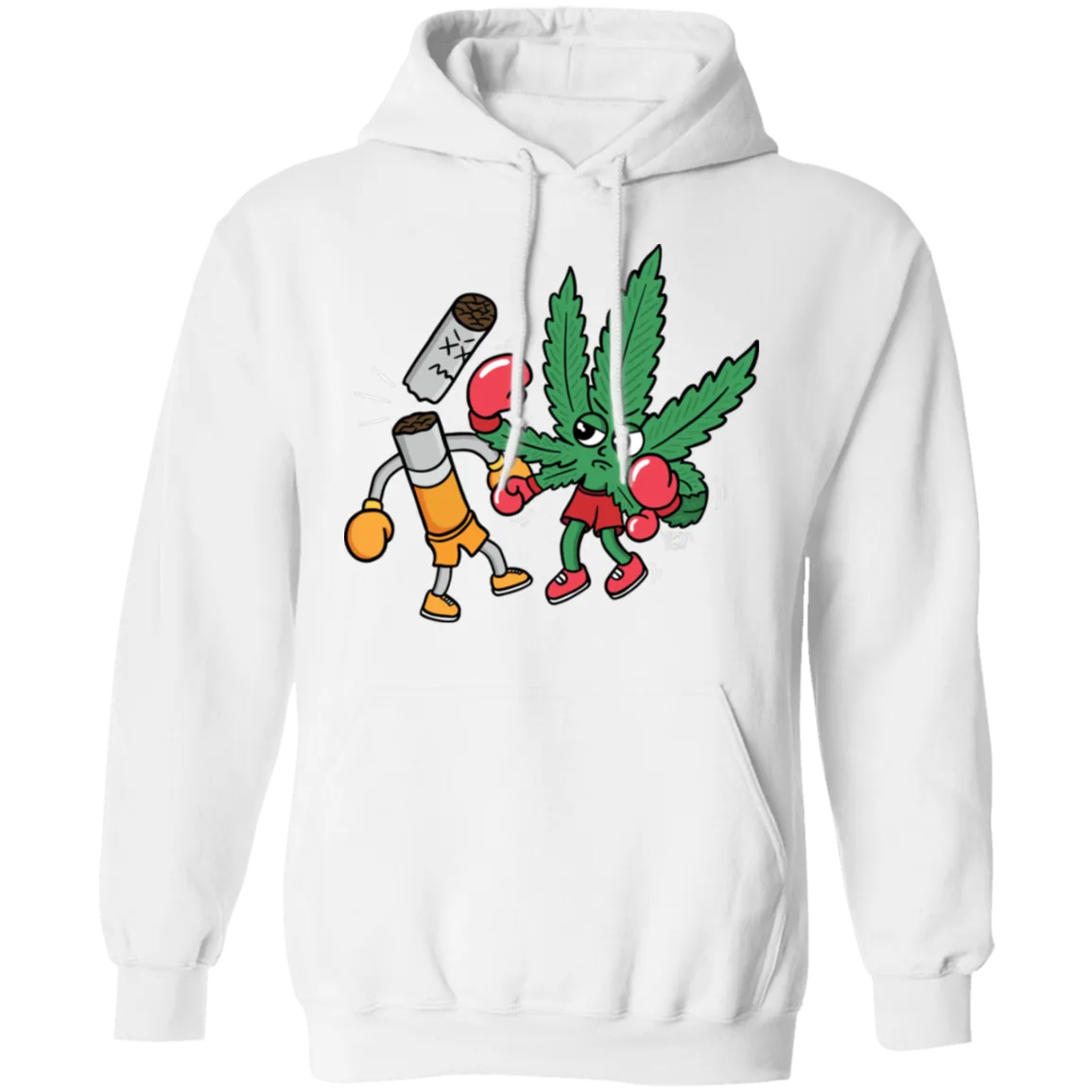 Cannabis Knocks Out Tobacco Hoodie