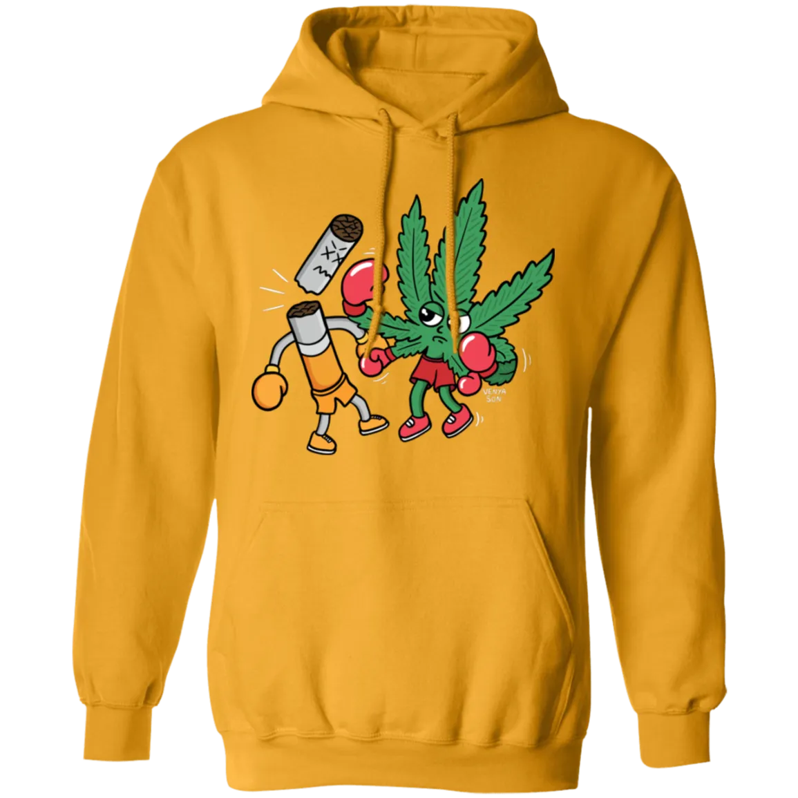 Cannabis Knocks Out Tobacco Hoodie