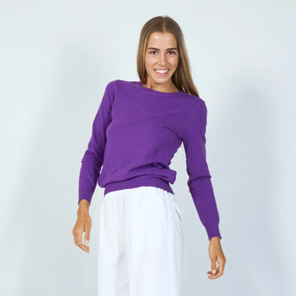 Classic crewneck pullover wholesale