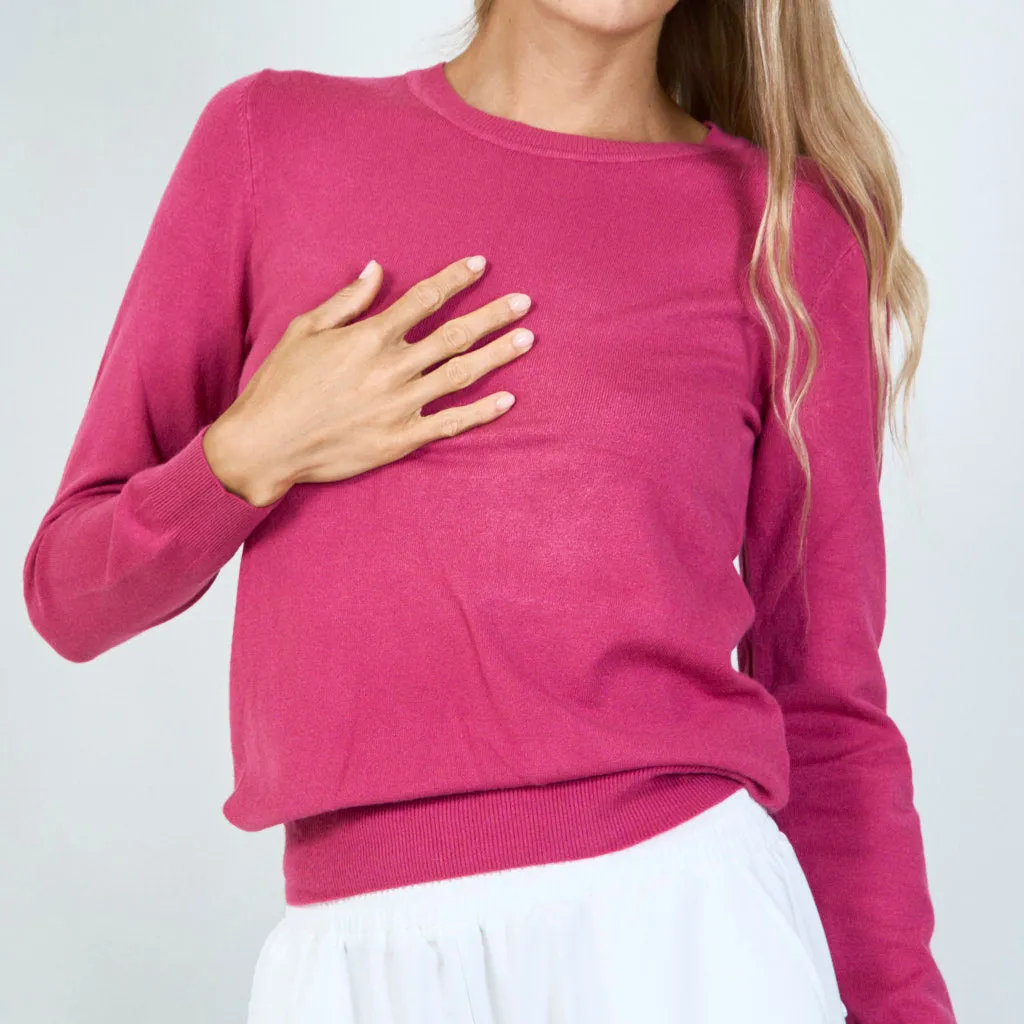 Classic crewneck pullover wholesale