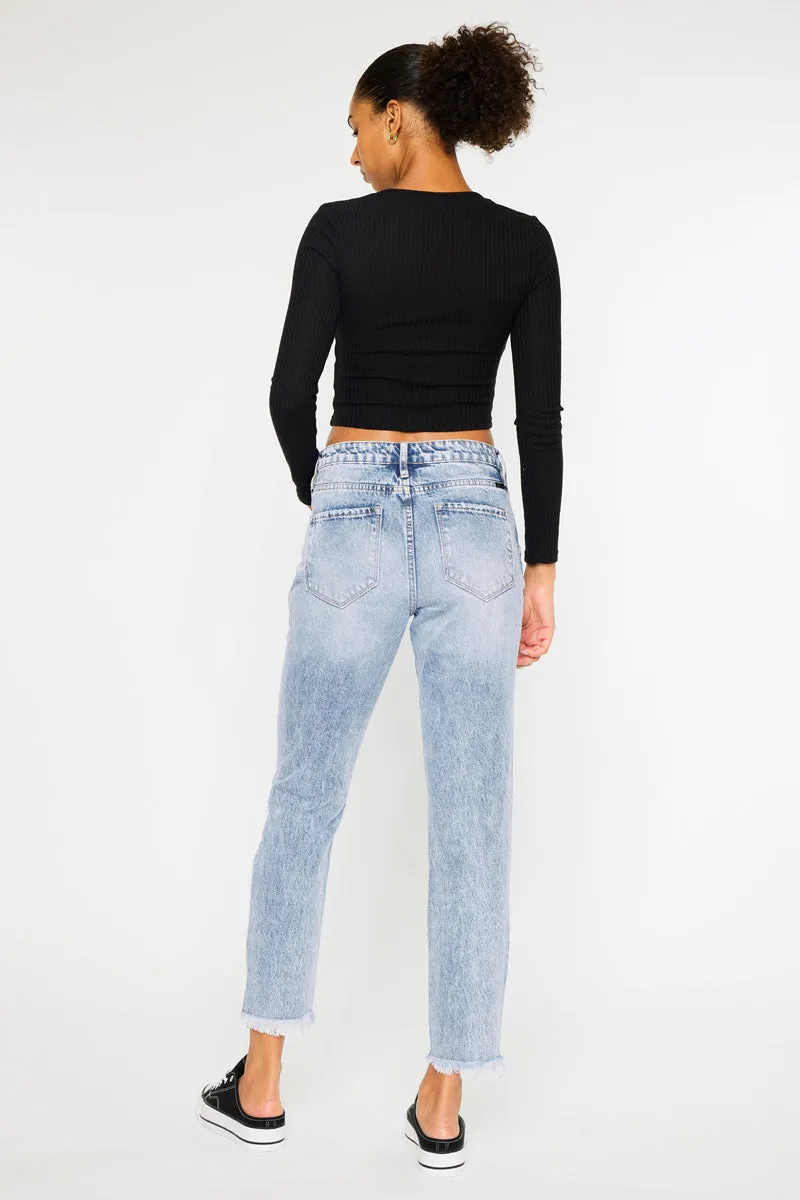 Collie High Rise Mom Jeans