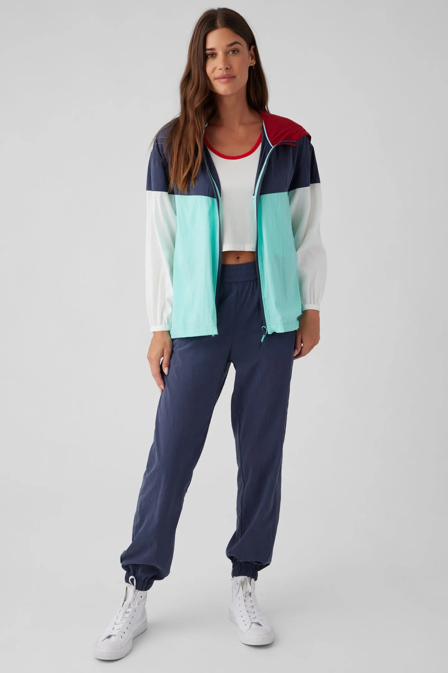 Colorblock Nylon Jacket