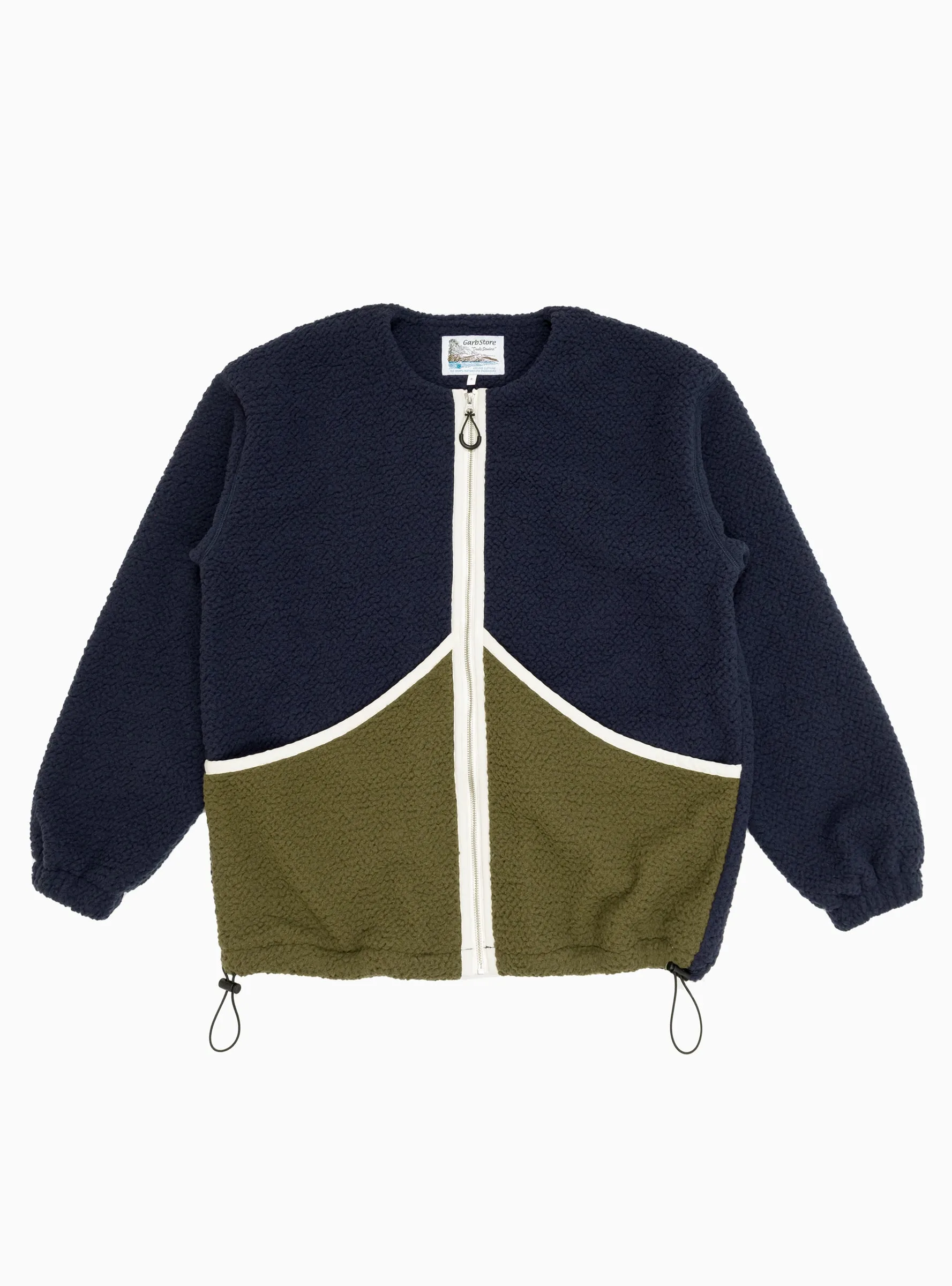 Contrast Fleece Navy