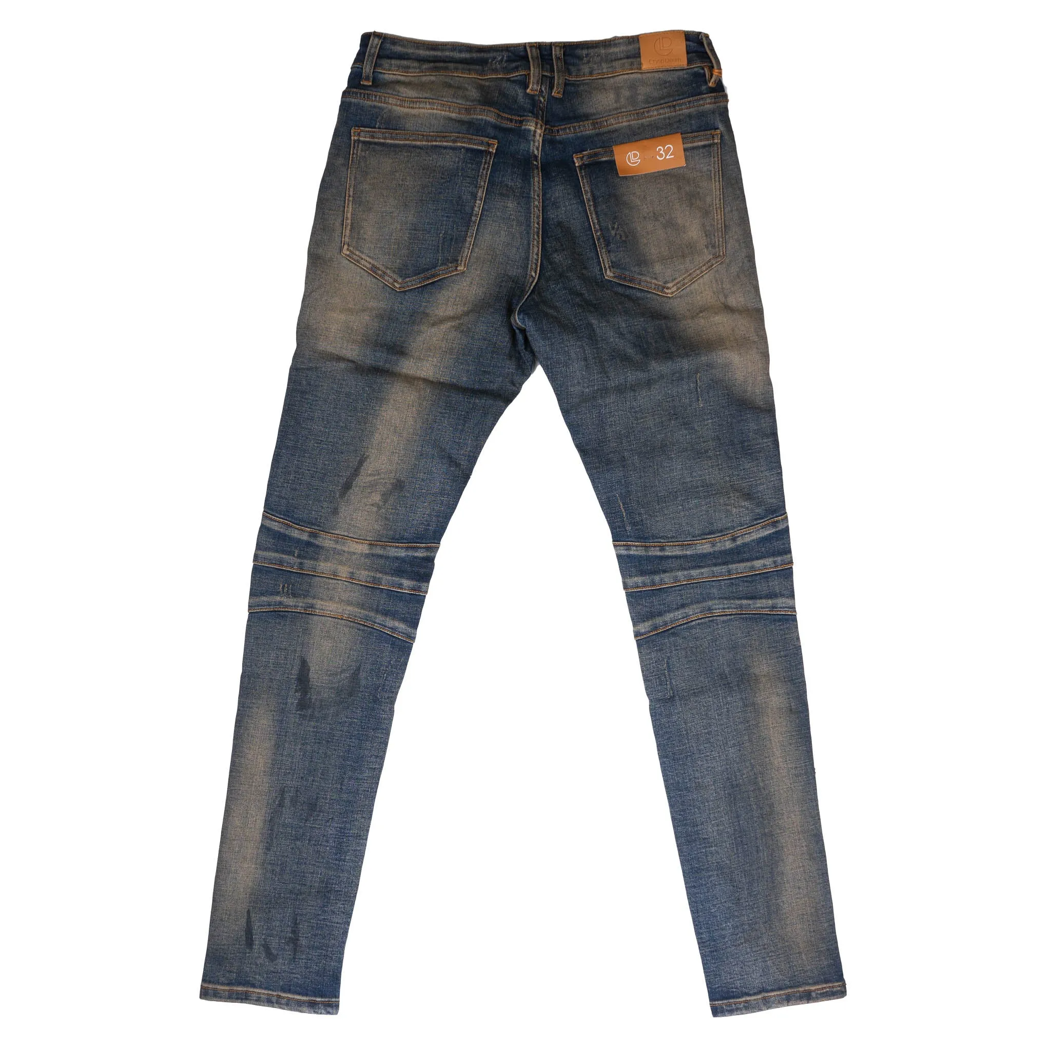 CRYSP DENIM DISTRESSED DENIM JEANS SAND - CRYSPSP120-107