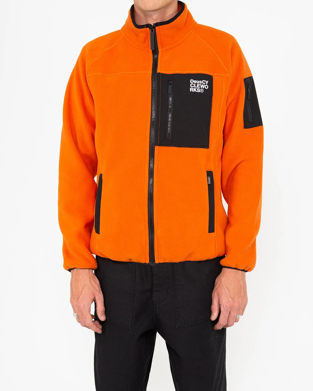 Cycleworks Fleece Zip Through - Harvest Orange