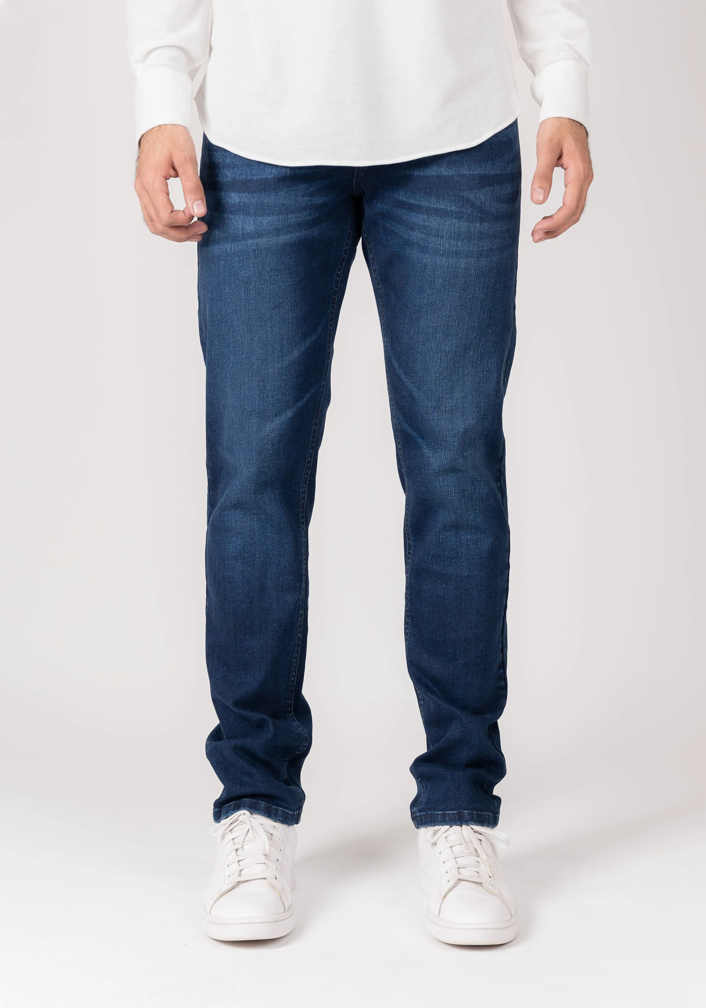 Dark Indigo Wash Slim Fit Jeans - Flex