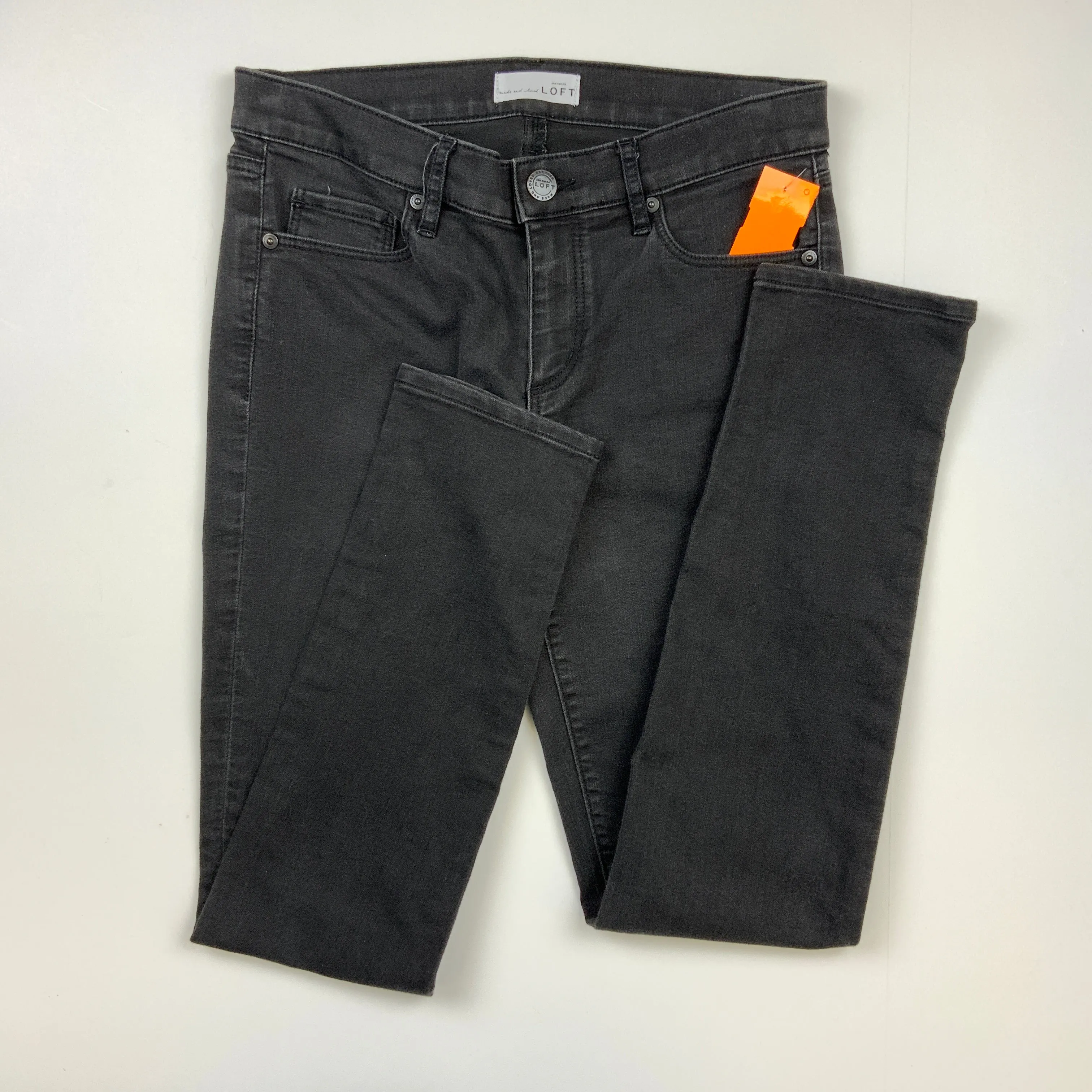 Denim Grey Jeans Skinny Loft, Size 2