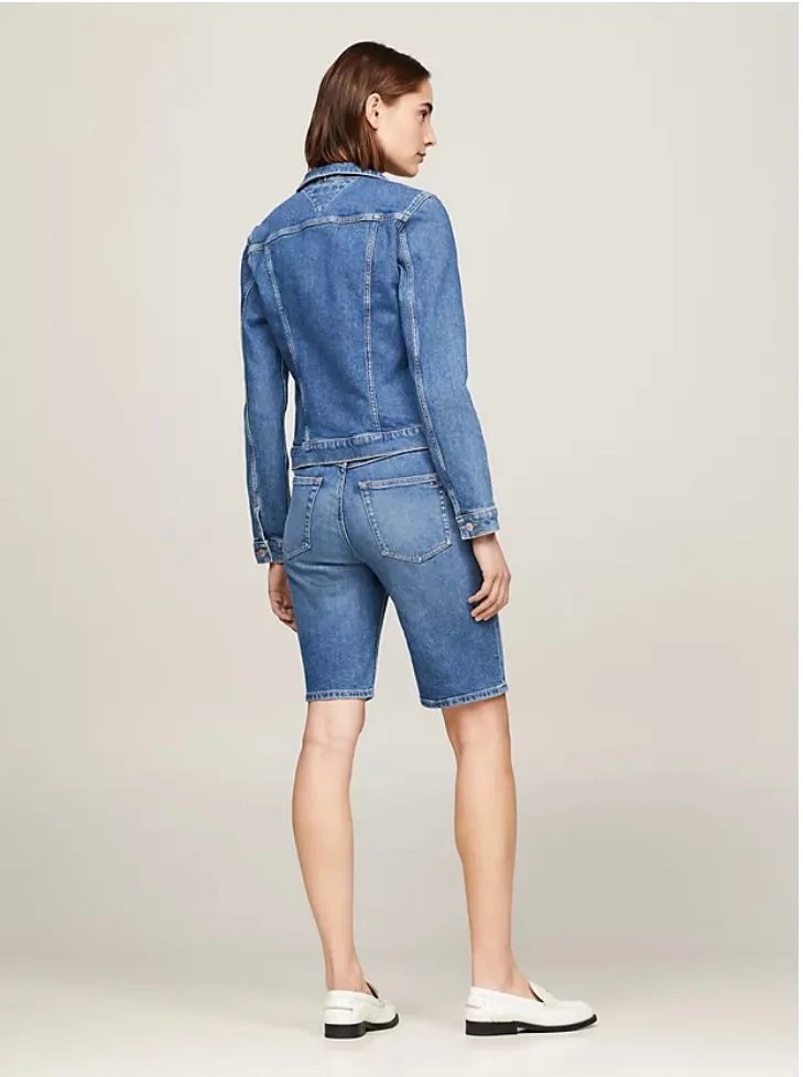 DENIM SLIM JACKET MEL