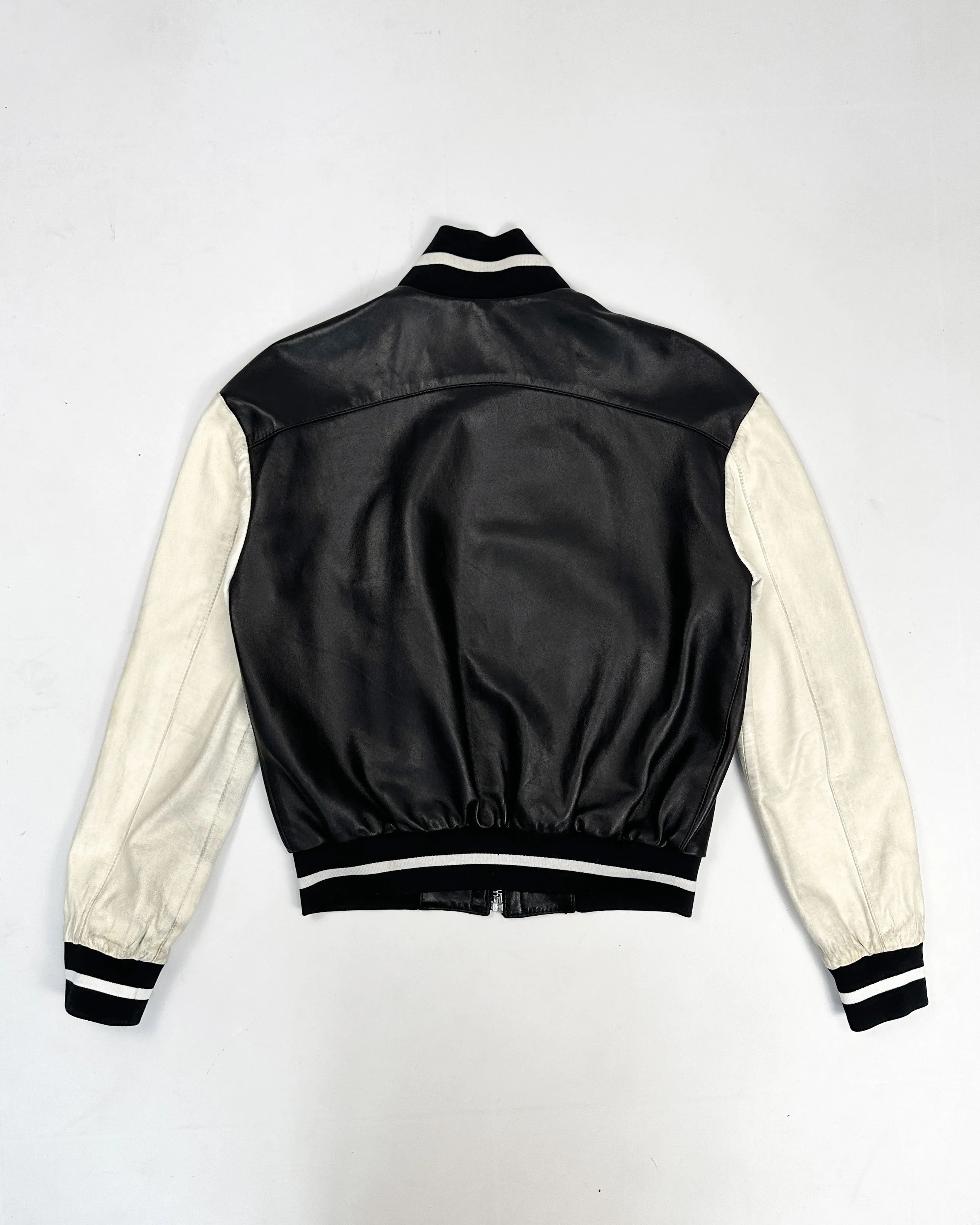 Vintage 1990s Dirk Bikkembergs Premium Leather Varsity Jacket