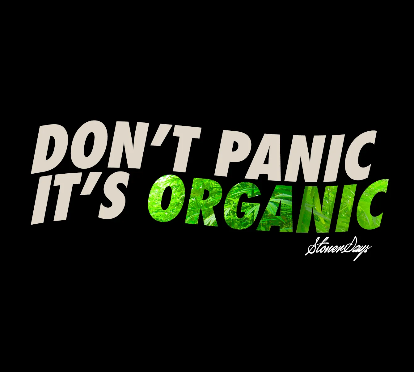 Dont Panic Greens Crop Top Hoodie