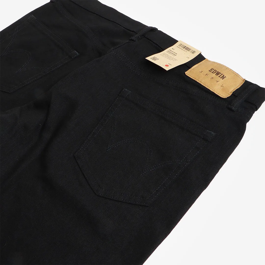 Edwin Slim Tapered Kaihara Black X Black Stretch Jeans