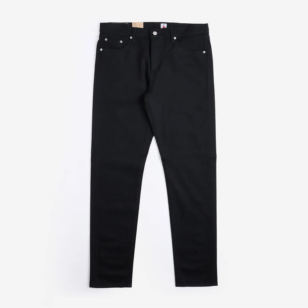 Edwin Slim Tapered Kaihara Black X Black Stretch Jeans