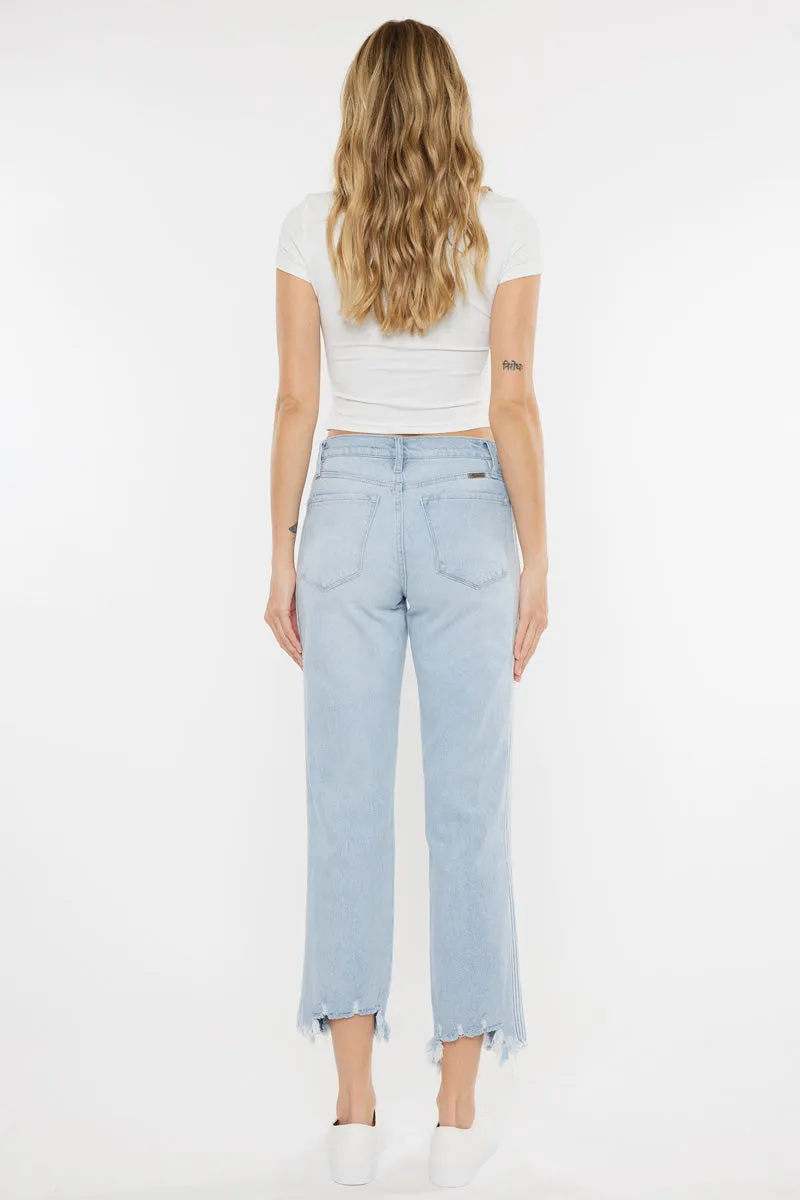 Erin High Rise Slim Straight Leg Jeans