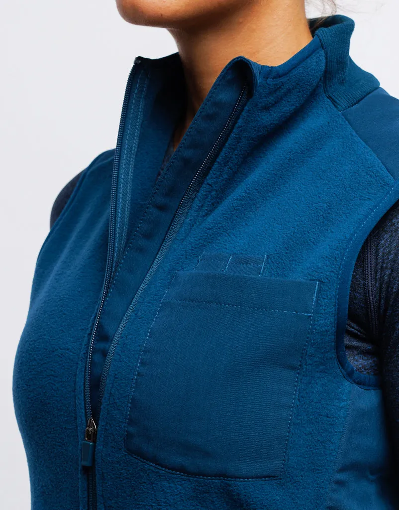 Essential Fleece Vest - Gibraltar Blue