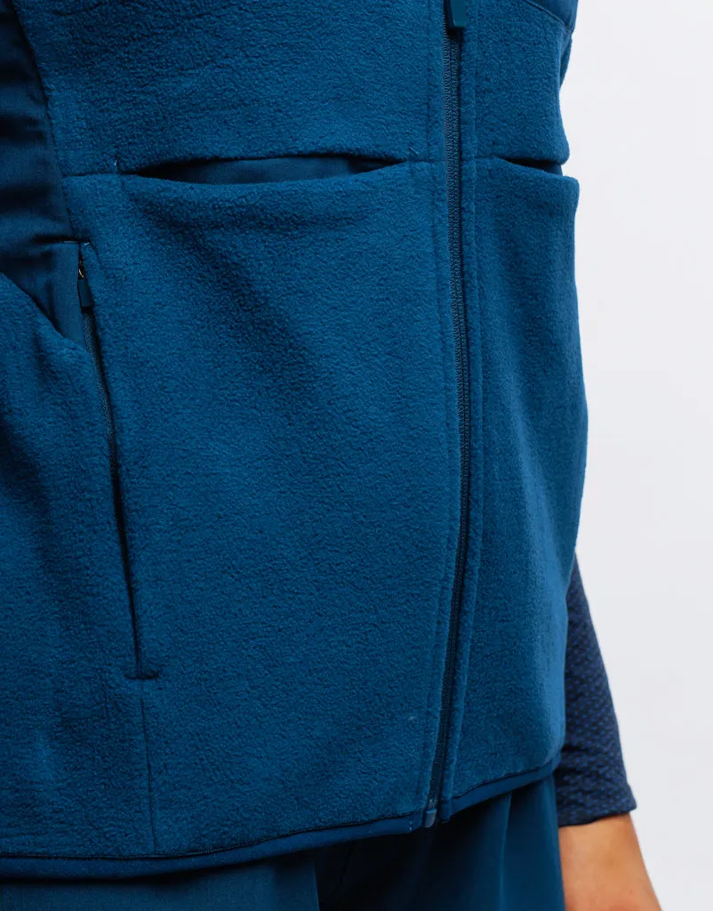 Essential Fleece Vest - Gibraltar Blue