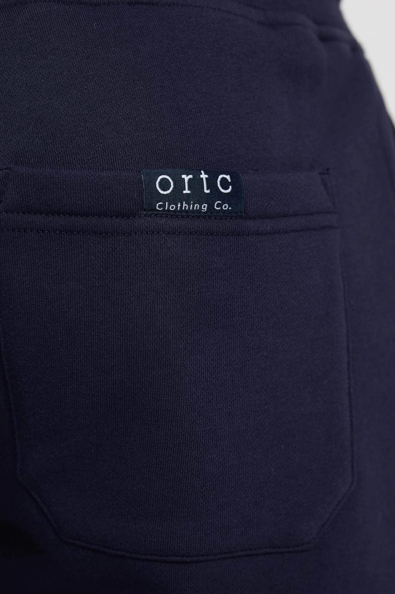 Fleece Logo Track Pants Navy