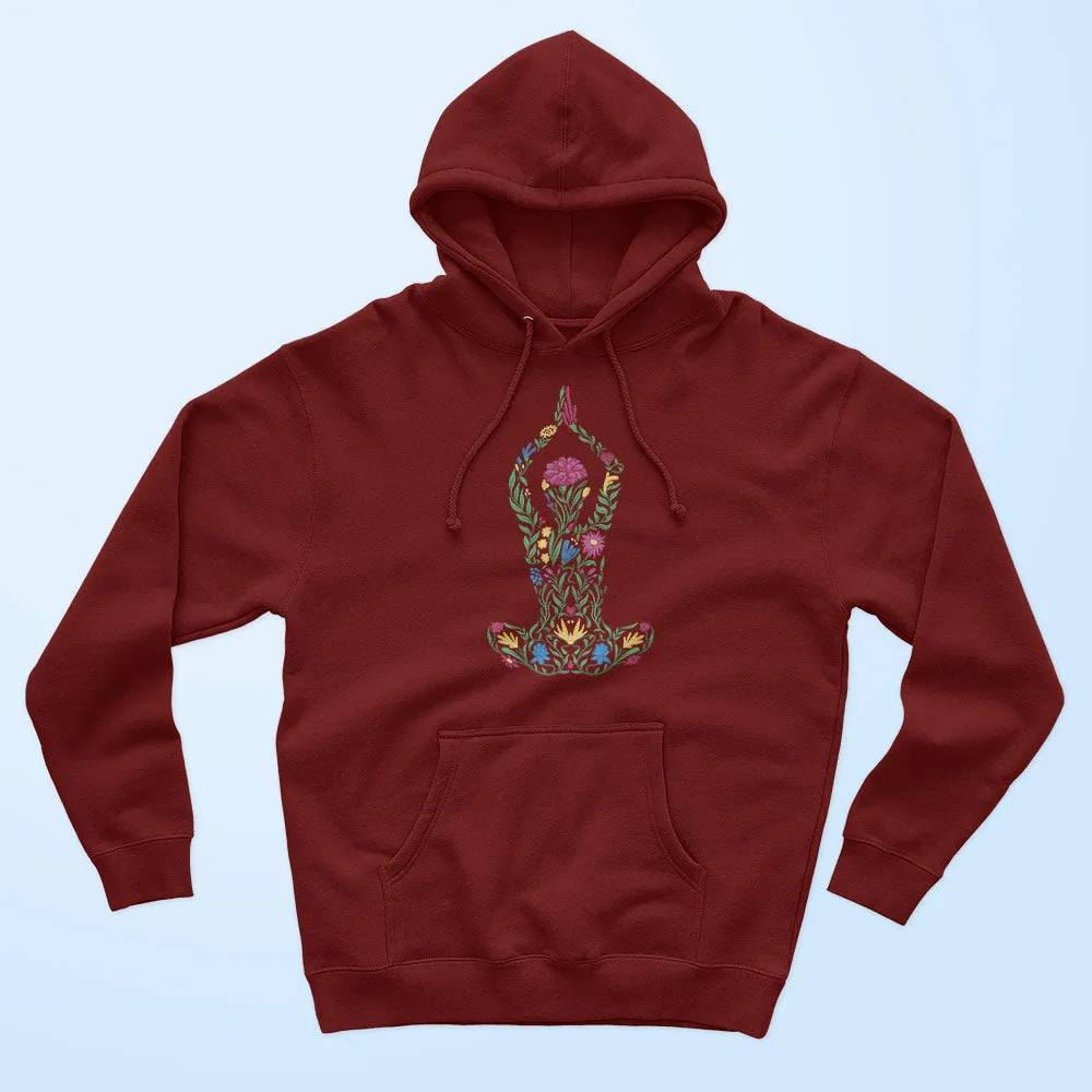 Floral Yoga Unisex Hoodie