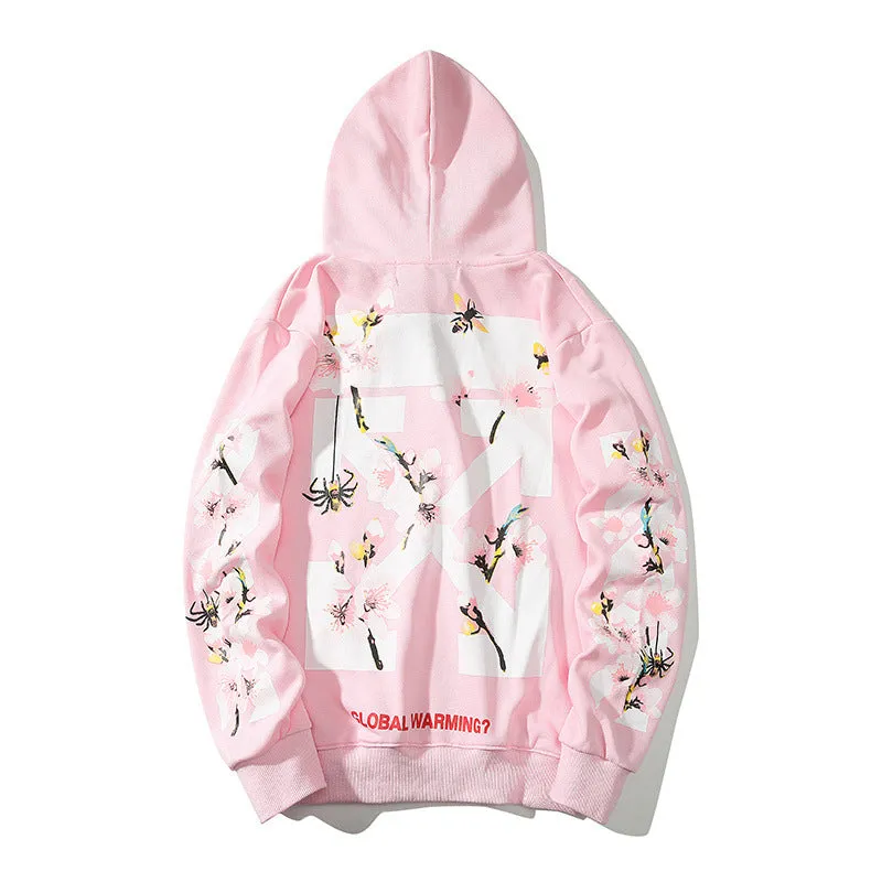 Global Warming White-Off Hoodie