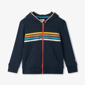 Hatley Space Stripes Full Zip Hoodie