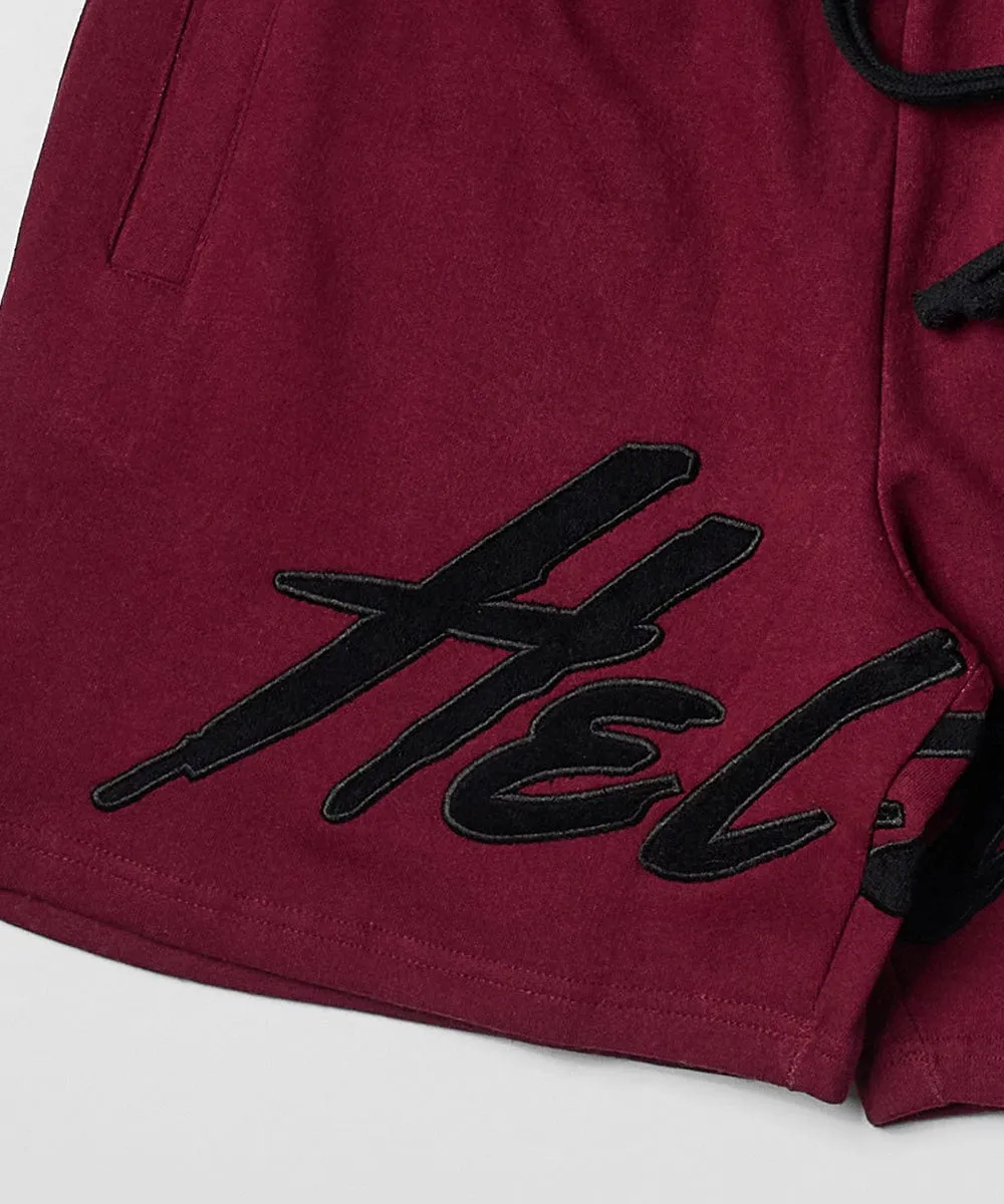 Hellcat Fleece Shorts - Burgundy