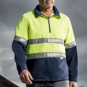 HiVis Heavyweight Polar Fleece Jumper With Tape